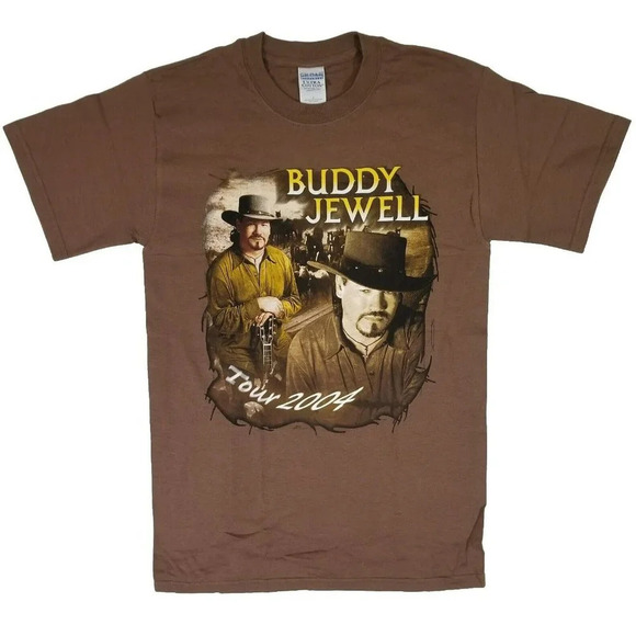 Vintage BUDDY JEWELL - 2004 Concert Tour Double Sided T-Shirt Adult Size Small - Picture 1 of 6